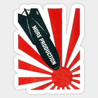 WWII More Production Sticker